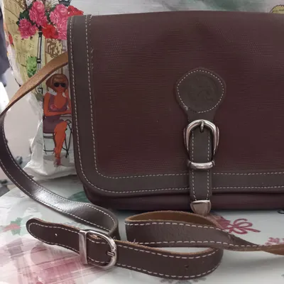 Sac à main bandoulière vintage marron – Style Classique